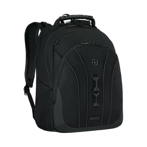 Wenger Legacy Black Series Laptop Backpack with Tablet Pocket for 16 Inch Laptops, 24L - Black (653629) - Image 2