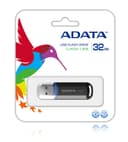 ADATA C906 USB 2.0 Flash Drive Black - 32GB thumbnail 2