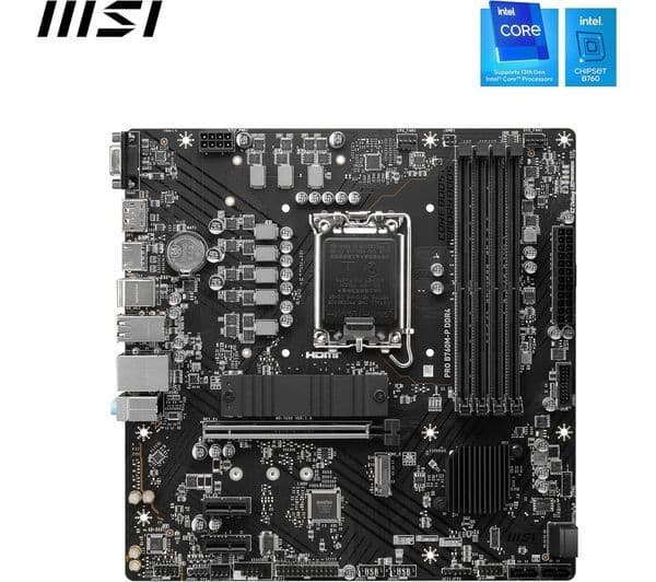 MSI PRO B760M-P Micro-ATX Motherboard Intel LGA 1700 - DDR5 - Image 3