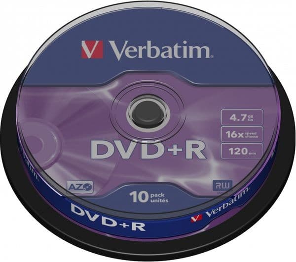 Verbatim 43498 AZO DVD+R 4.7GB 16x Matt Silver - Pack of 10 - Image 2