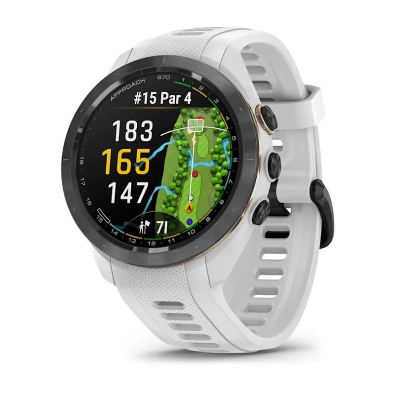 Garmin Approach S70 42mm GPS Golf Smartwatch with AMOLED Display - White