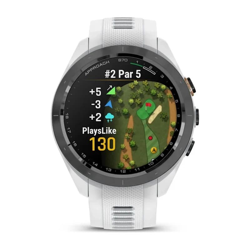 Garmin Approach S70 42mm GPS Golf Smartwatch with AMOLED Display - White - Image 3
