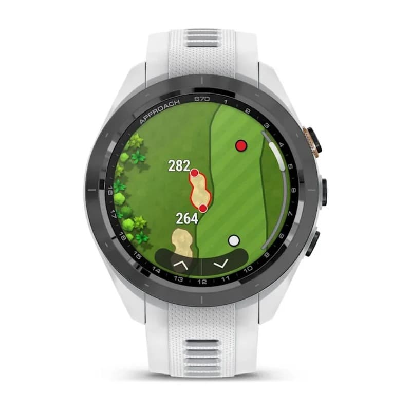 Garmin Approach S70 42mm GPS Golf Smartwatch with AMOLED Display - White - Image 5