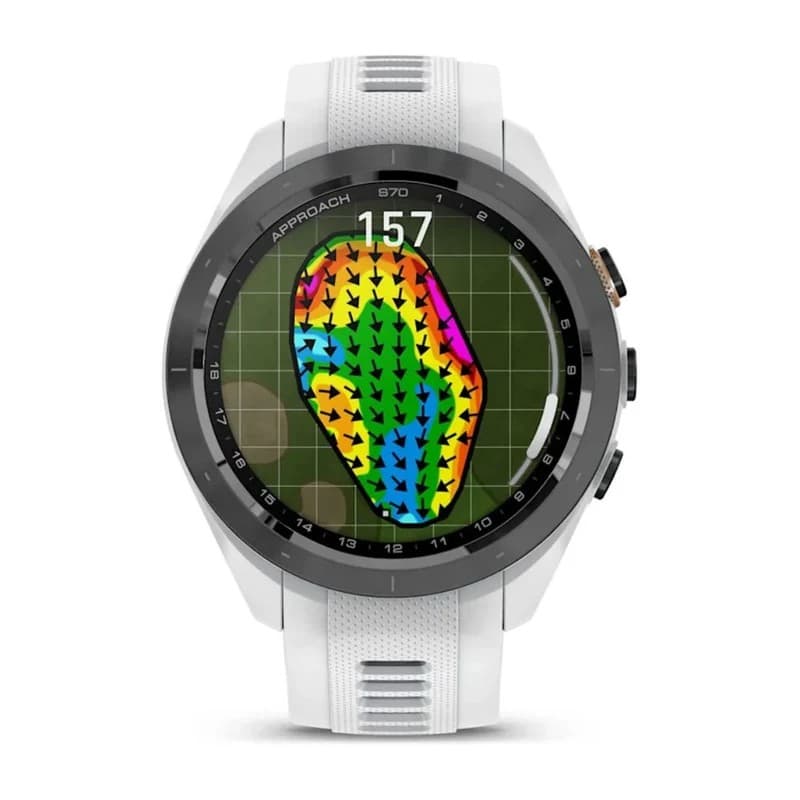 Garmin Approach S70 42mm GPS Golf Smartwatch with AMOLED Display - White - Image 7