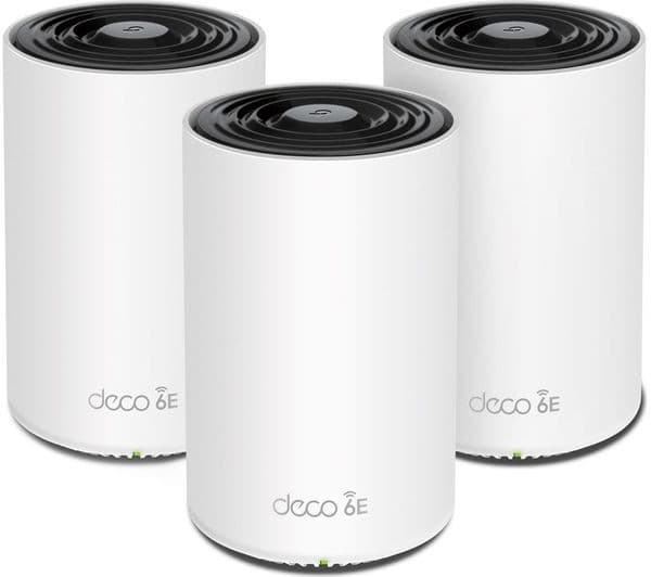 TP-Link Deco XE75 AXE5400 Tri-Band Wi-Fi 6E Whole Home Mesh System - Triple Pack - White - Image 1