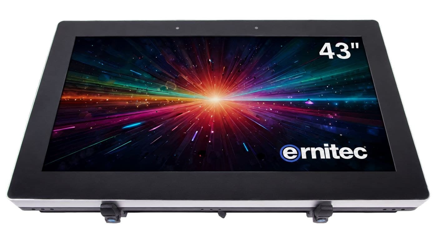 Ernitec 43" 24/7 4K UHD Vandal & Waterproof Monitor, High Brightness 3000 nits - Landscape (0070-24143-HB3000)