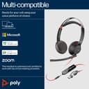 HP Poly Blackwire 5220 Stereo USB-C Headset +3.5mm Plug +USB-C/A Adapter (Bulk) thumbnail 4
