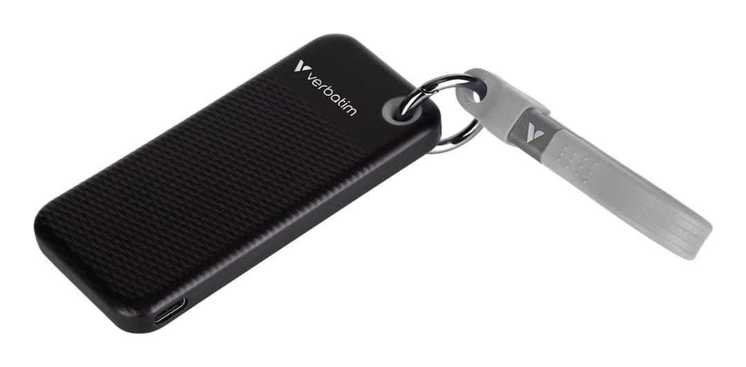 Verbatim Pocket SSD USB 3.2 Gen 2 256GB - Black/Grey - Image 2