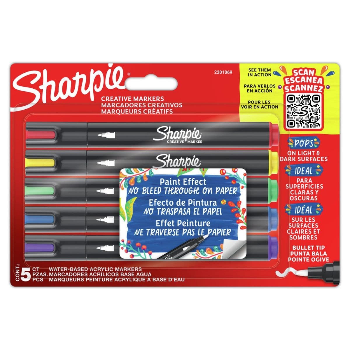Sharpie Bullet Tip Creative Markers - 5 Pack