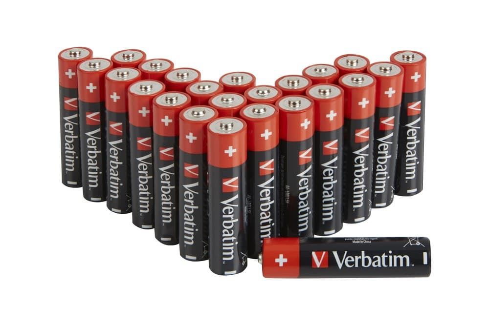 Verbatim AA Alkaline Batteries 1.5V LR6 - 24 Pack