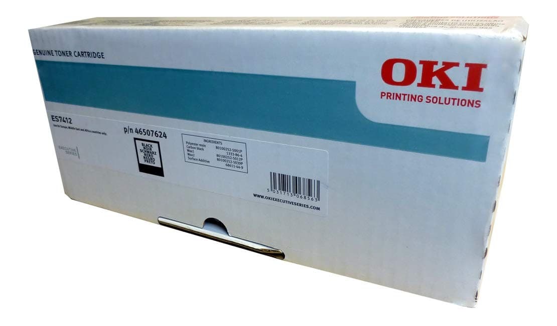 OKI 46507624 Original Toner Cartridge for ES7412, 11,000 Pages - Black