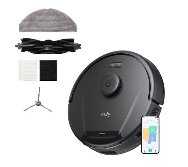 eufy RoboVac L60 Hybrid Robot Vacuum Cleaner & Mop 5000 Pa (T2268V11) - Black