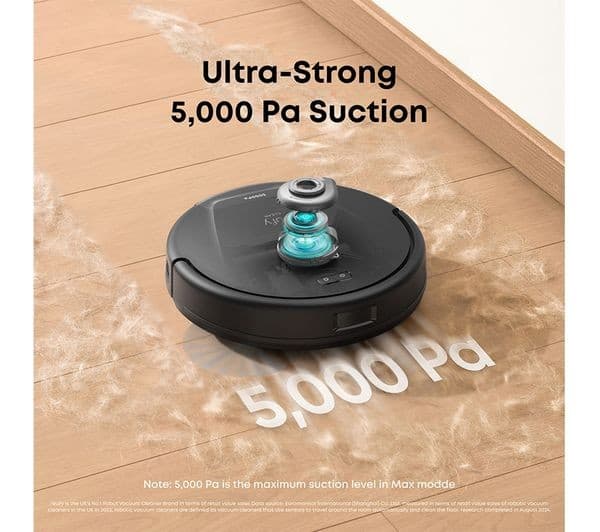eufy RoboVac L60 Hybrid Robot Vacuum Cleaner & Mop 5000 Pa (T2268V11) - Black - Image 10