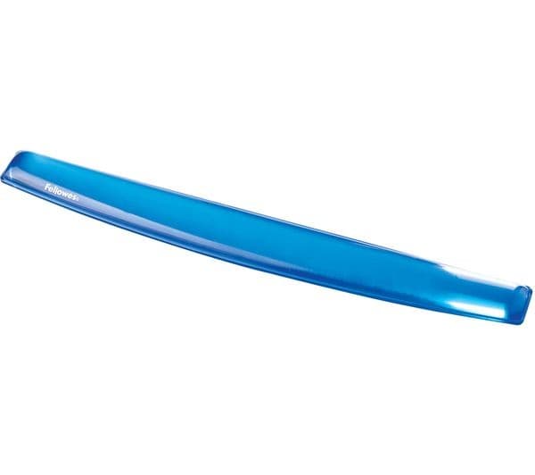 Fellowes Crystals Gel Keyboard Wrist Rest - Blue (9113701)