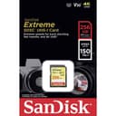 SanDisk Extreme 256GB SDXC Memory Card - Yellow thumbnail 3