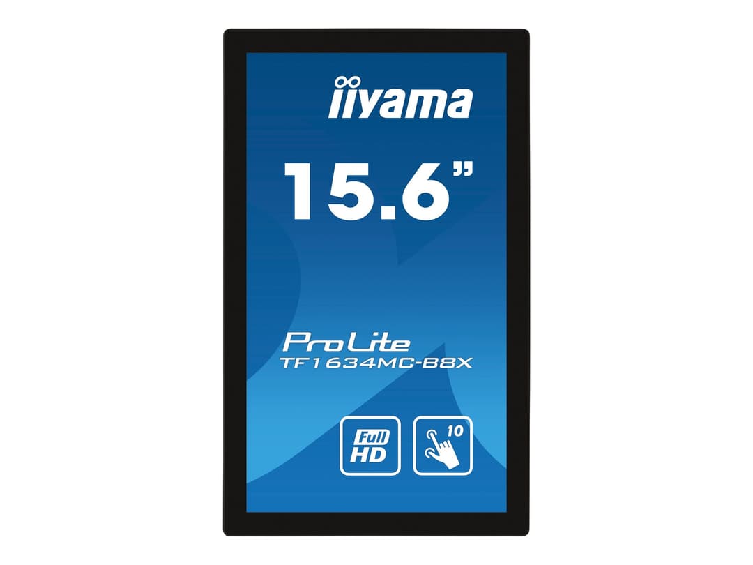 IIYAMA ProLite TF1634MC-B8X 15.6" Monitor Black - Image 1