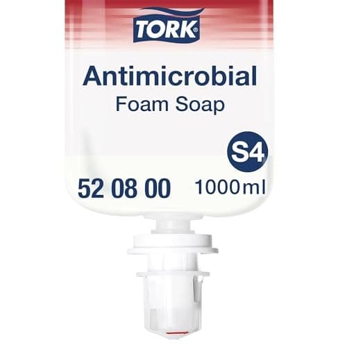 Tork Antimicrobial Foam Soap S4, Fragrance-Free, 1 x 1000ml, 520800 - Image 2