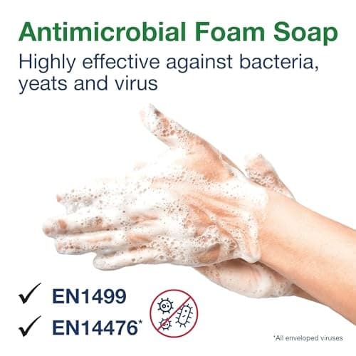 Tork Antimicrobial Foam Soap S4, Fragrance-Free, 1 x 1000ml, 520800 - Image 5