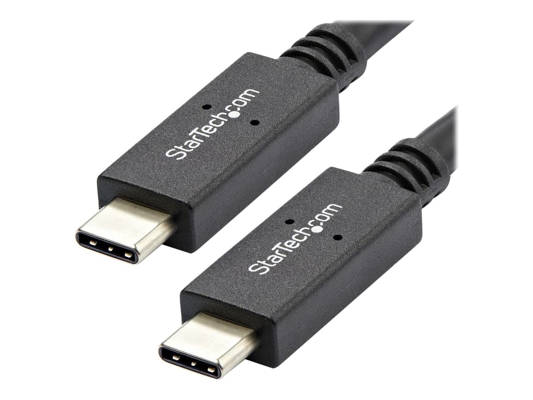 StarTech.com USB C Cable - 3 ft / 1m - with Power Delivery (USB PD) - Power Pass Through Charging - USB to USB Cord (USB31C5C1M) - USB-C cable - USB-C to USB-C - 1 m - Image 1
