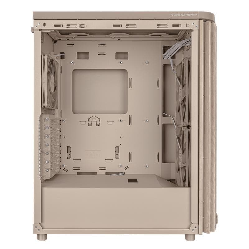 ASUS ProArt PA401 Wood Edition Mesh Panel Mid Tower PC Case - Beige - Image 3