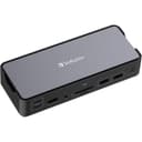 Verbatim USB-C ™Pro Docking Station 15-in-1 - for Speaker  Headset - Charging Capability - Memory Card Reader - SD  microSD - USB Type C - 3 Displays Supported - 8K @ 30Hz  4K - 7680 x 4320  ... thumbnail 1