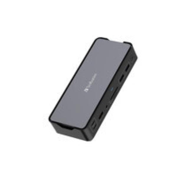 Verbatim USB-C ™Pro Docking Station 15-in-1 - for Speaker  Headset - Charging Capability - Memory Card Reader - SD  microSD - USB Type C - 3 Displays Supported - 8K @ 30Hz  4K - 7680 x 4320  ... - Image 2