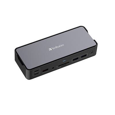 Verbatim USB-C ™Pro Docking Station 15-in-1 - for Speaker  Headset - Charging Capability - Memory Card Reader - SD  microSD - USB Type C - 3 Displays Supported - 8K @ 30Hz  4K - 7680 x 4320  ... - Image 4