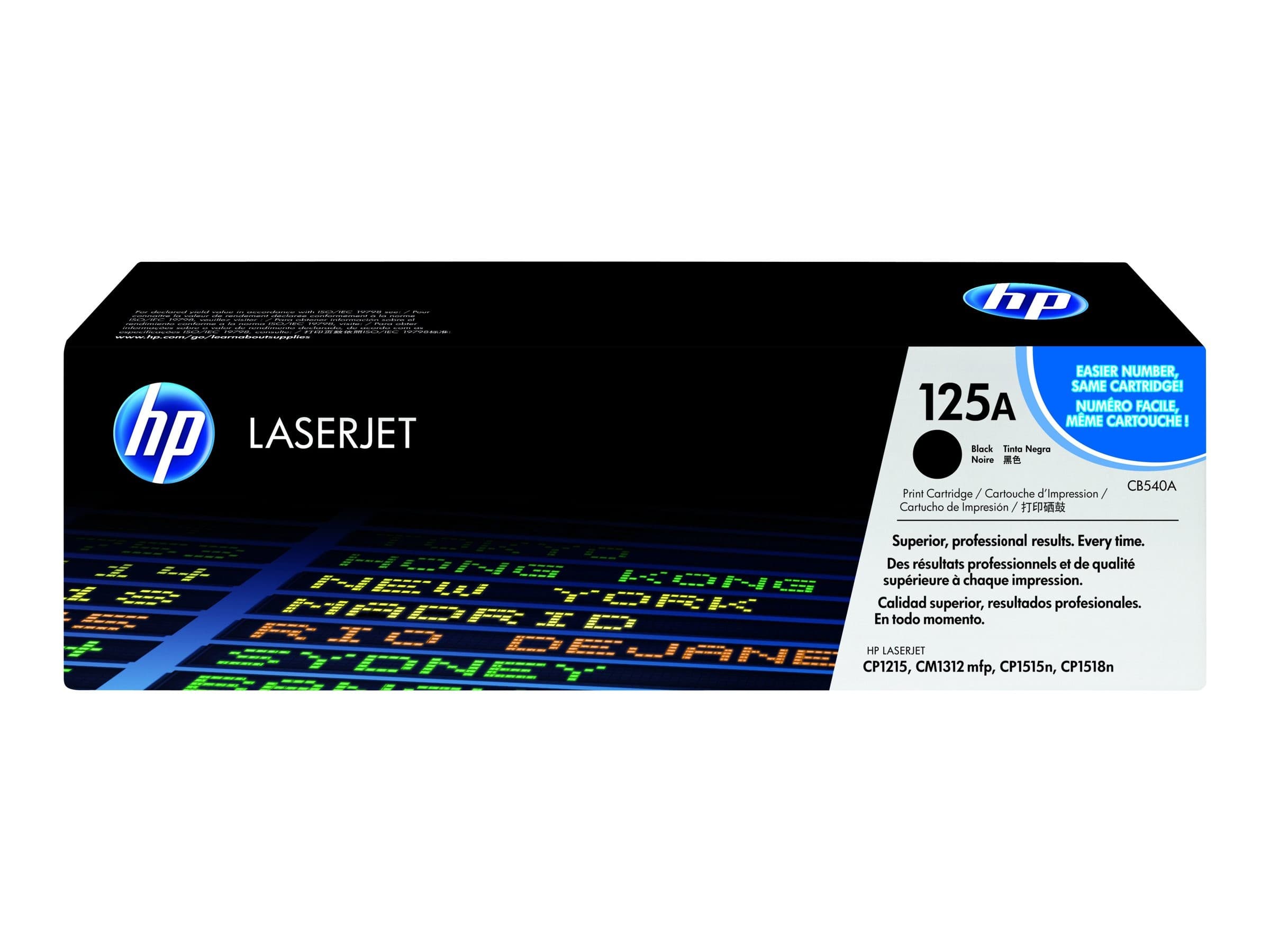 HP 125A CB540A Original LaserJet Toner Cartridge - Black