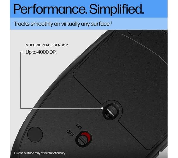 HP 420 Programmable Bluetooth Wireless Optical Mouse Black - Image 4