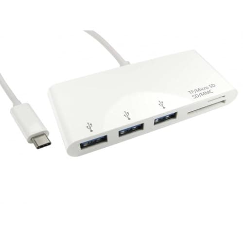 Cables Direct USB-C to 3-Port USB 3.0 Hub with SD and microSD Card Reader (USB3C-HUB3CR) - Image 2