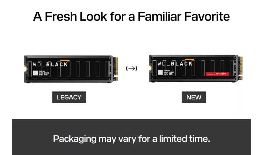 Western Digital Black SN8100 8TB M.2 2280 NVMe PCIe 5.0 x4 SSD - With Heatsink - Image 3