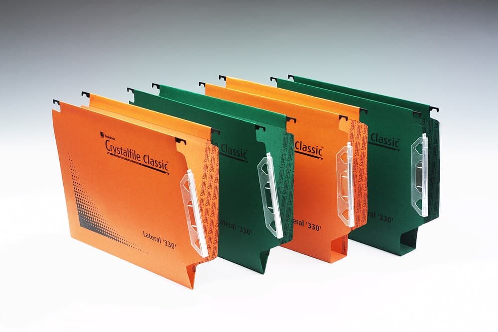 Rexel Crystalfile Classic '330' Lateral File Green, Pack of 50 - 15mm - Image 2