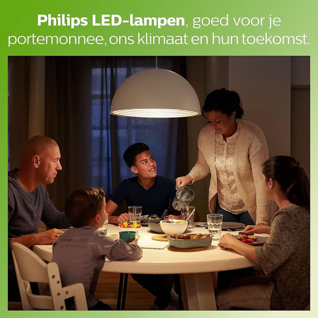 Philips LED Premium Classic Filament A60 Light Bulb 6 Pack - Warm White - Image 7