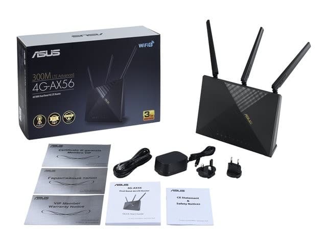ASUS 4G-AX56 Wireless Router Black - Image 5