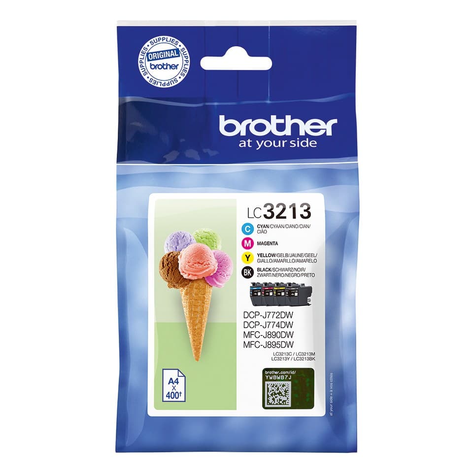 Brother LC3213VAL ink cartridge 4 pc(s) Original High (XL) Yield Black, Cyan, Magenta, Yellow
