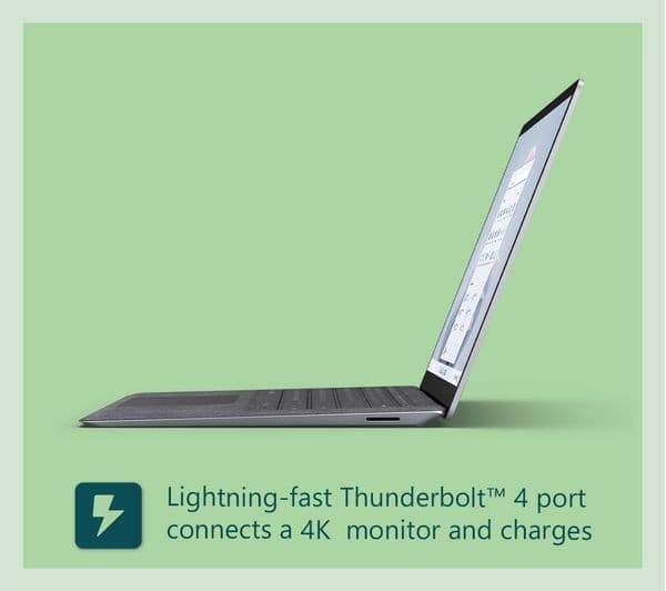 Microsoft Surface Laptop 5 13.5" Intel Core i5 8GB / 256GB - Platinum - Image 6