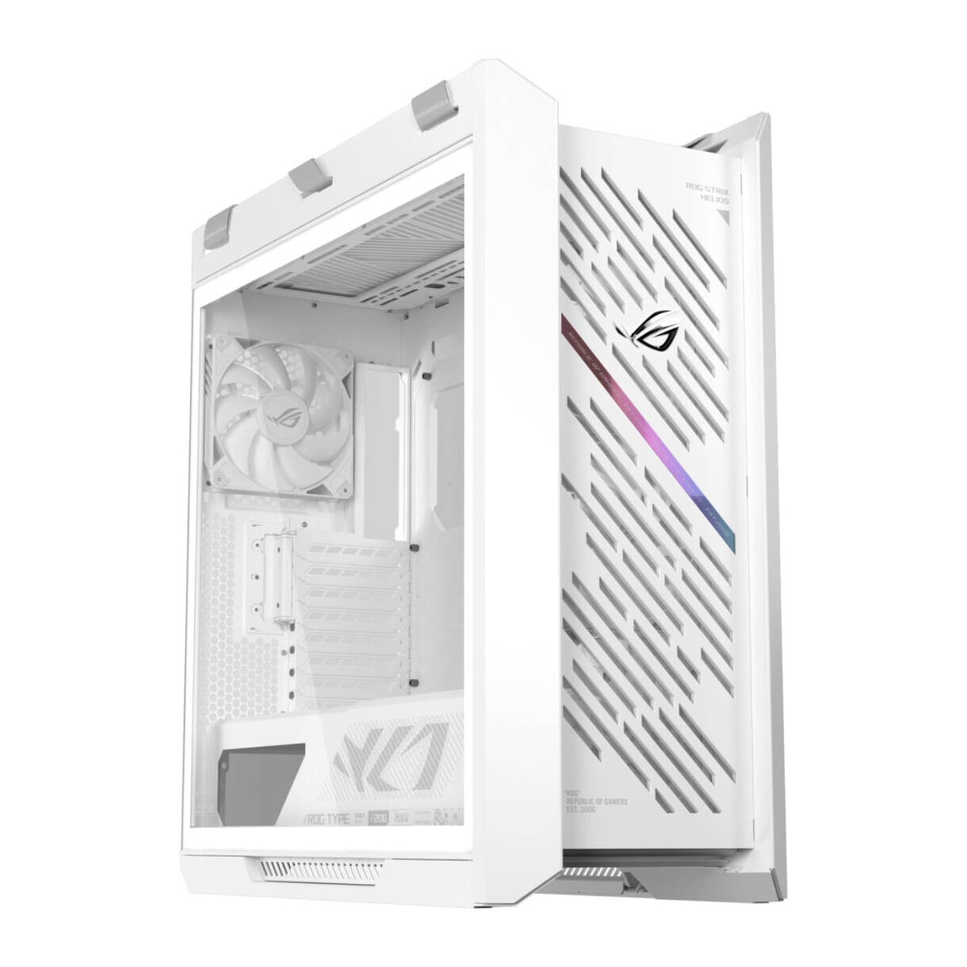 ASUS ROG Strix Helios II Tempered Glass Mid-Tower Gaming PC Case - White