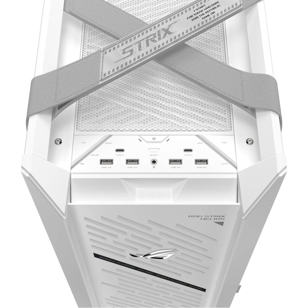 ASUS ROG Strix Helios II Tempered Glass Mid-Tower Gaming PC Case - White - Image 5