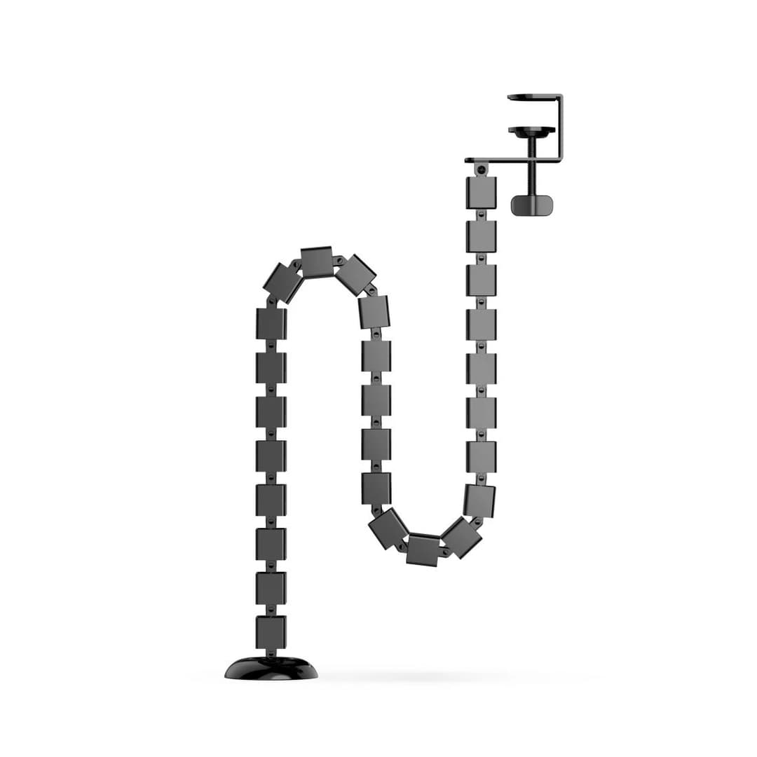 Hama Spine Cable Guide for Desk, 1.3 m - Black - Image 1