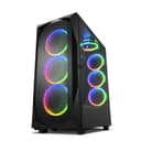 Sharkoon REV300 RGB Tempered Glass Mid Tower ATX Gaming PC Case - Black thumbnail 1