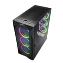 Sharkoon REV300 RGB Tempered Glass Mid Tower ATX Gaming PC Case - Black thumbnail 3
