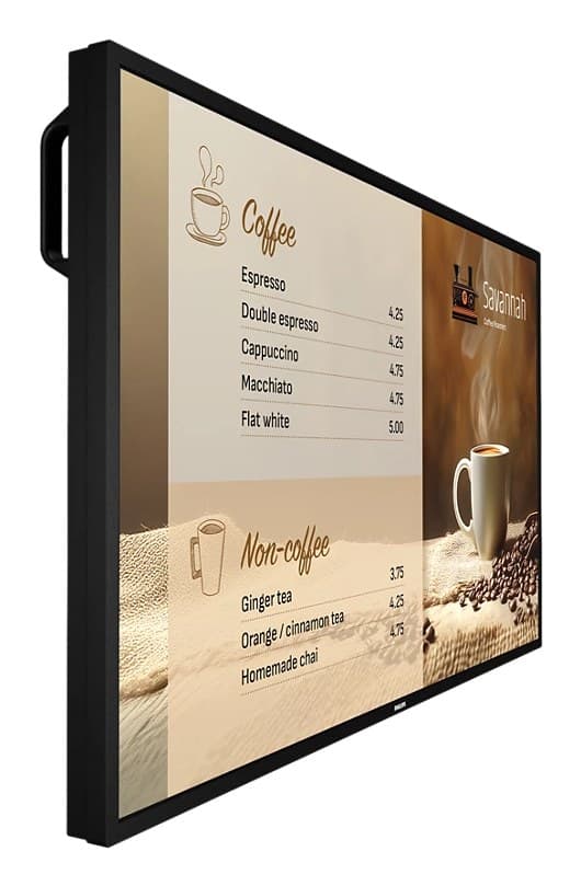 Philips Signage 6000 Series 43BDL6017P/00 43" 4K UHD Signage Display 800 cd/m² 24/7 - Black