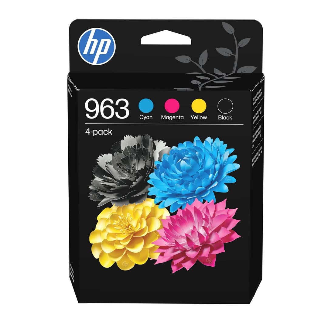 HP 963 4-pack Black/Cyan/Magenta/Yellow Original Ink Cartridges (6ZC70AE) - Image 1