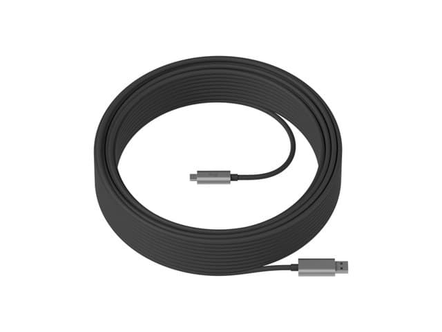 Logitech MeetUp USB 2.0 Cable 993-001391 - USB-A to USB-C, 5 m, Black - Image 5