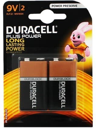 Duracell 2x 9V Single-use battery Alkaline