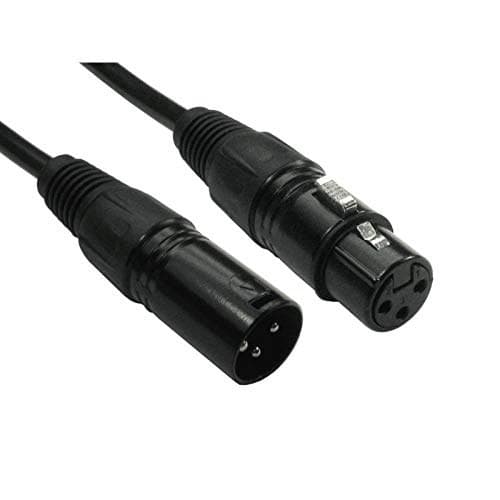 Cables Direct 20m 3-Pin XLR Male to Female Audio Cable - Black (2XLR-BK120) - Image 2