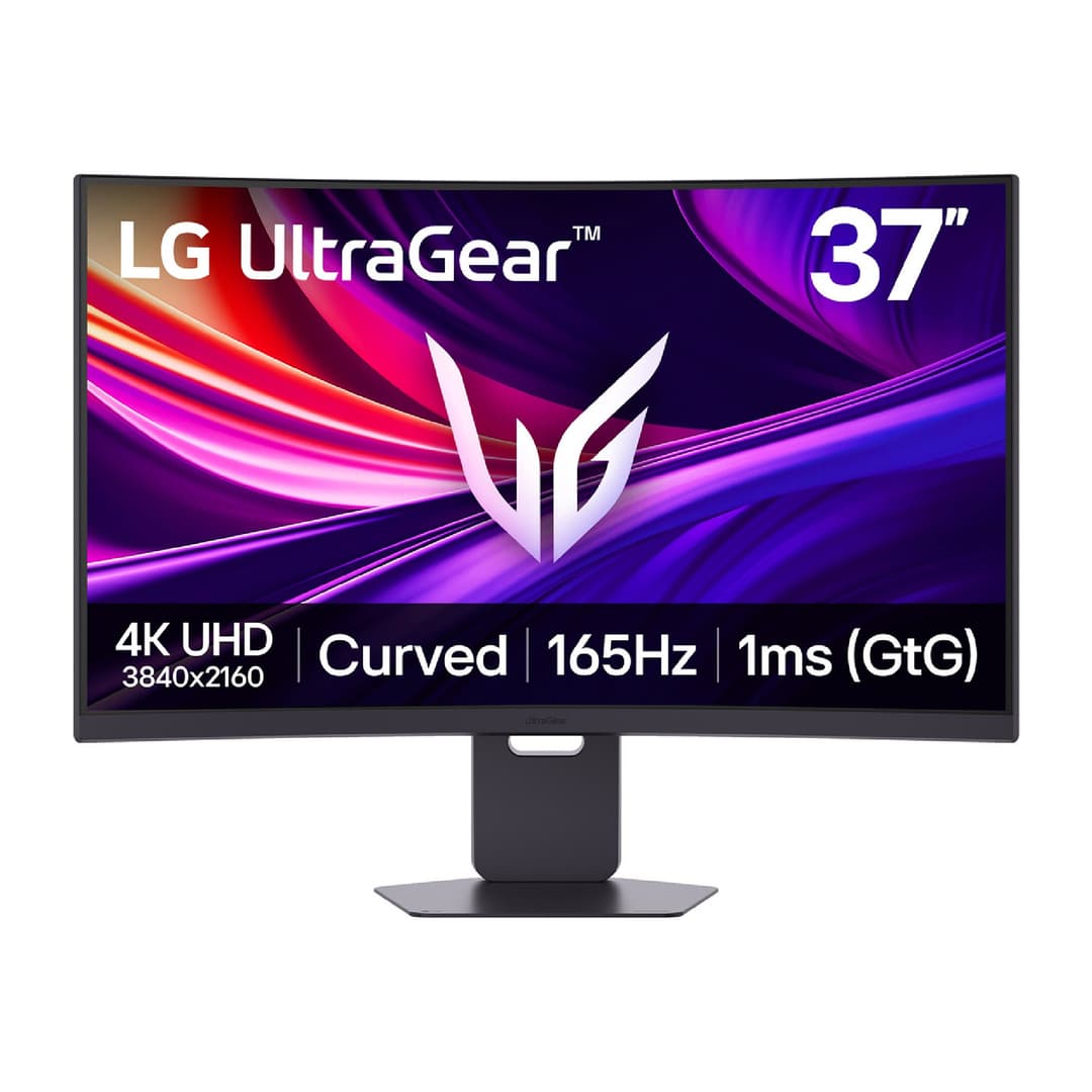 LG UltraGear 37G800A-B 37" UHD 4K 165Hz 1ms Freesync Premium Pro USB-C Height Adjustable Curved Gaming Monitor - Image 1