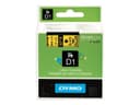 DYMO D1 Label Tape 24mm x 7m - Black on Yellow thumbnail 2
