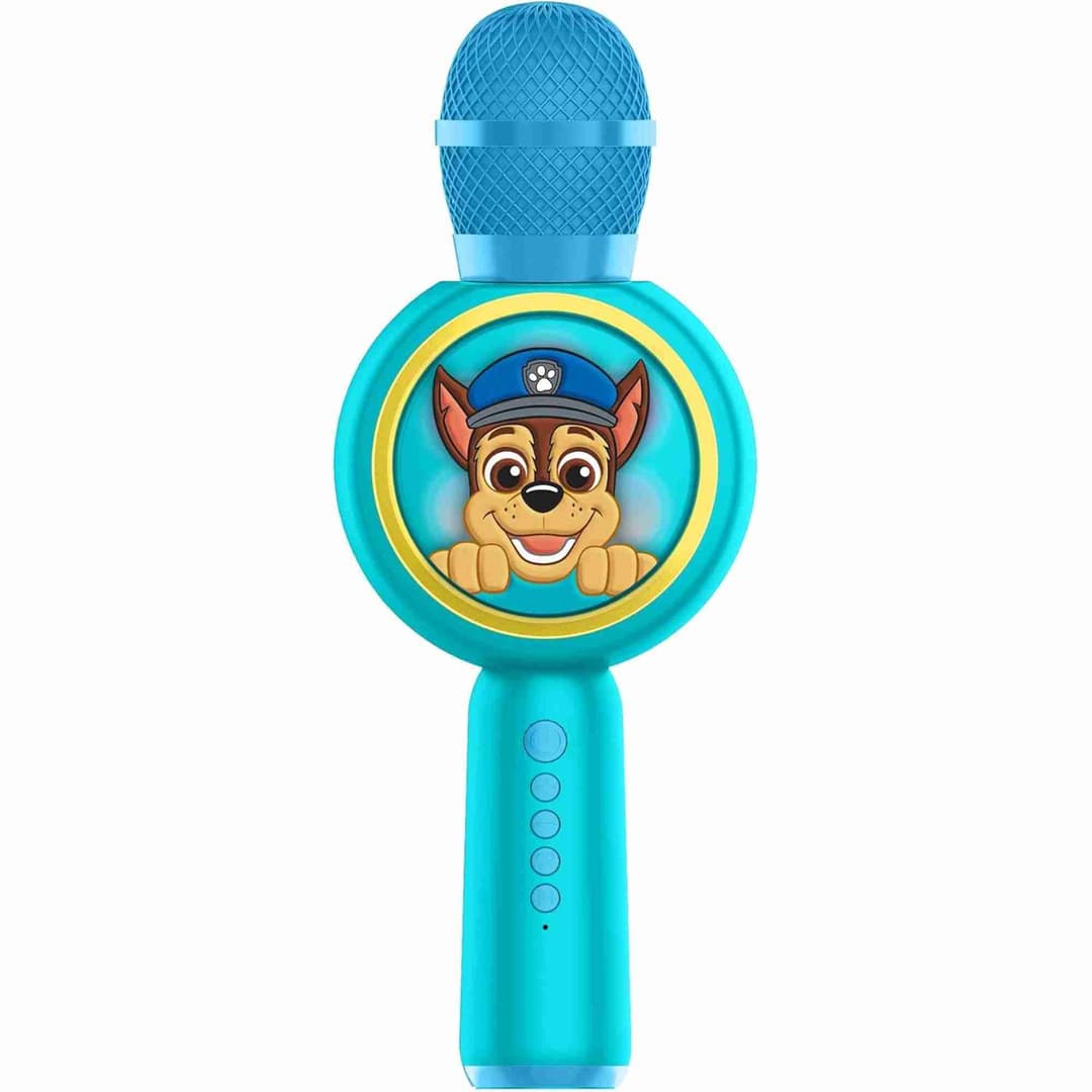 OTL PAW Patrol Chase PopSing Karaoke Microphone and Wireless Speaker with LED Lights - Image 1