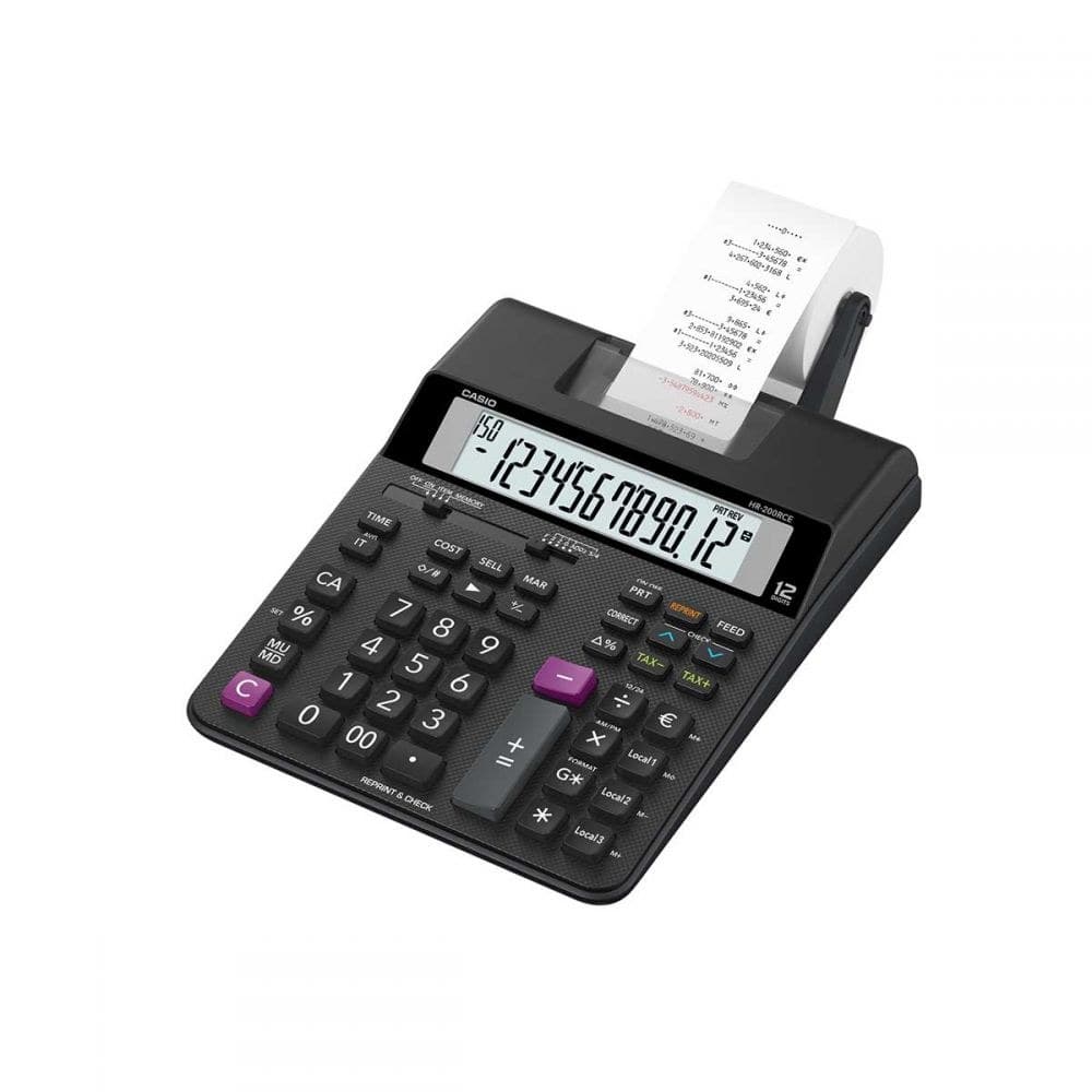 Casio HR-200RCE 2 Colour Print Calculator - Image 1